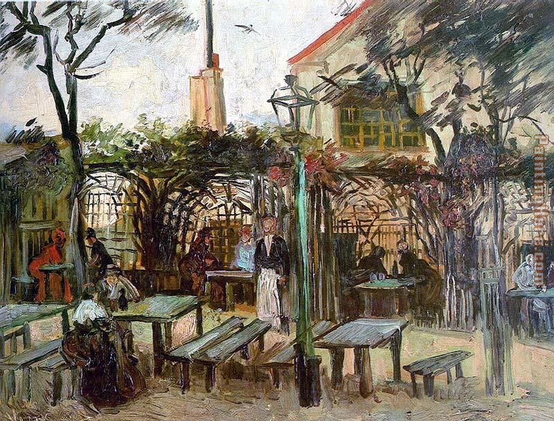 Terrace of the Cafe La Guinguette painting - Vincent van Gogh Terrace of the Cafe La Guinguette art painting